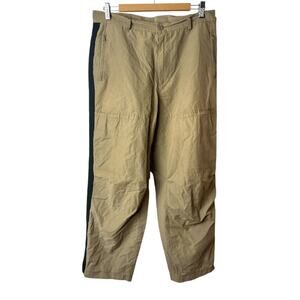 Lee Dungarees Khaki Black Side Stripe Straight Leg Pants Men's Size 33/32